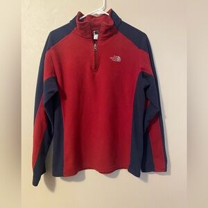Boy’s The North Face half zip pullover size xl 18/20